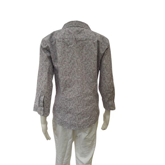 Vintage LL Bean Light Purple Floral Button Up Medium - Picture 5 of 10